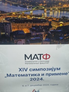 Мирјана Катић учествовала на XIV симпозијуму "Математика и примене"